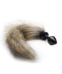 Plug anal avec queue en fourrure renard