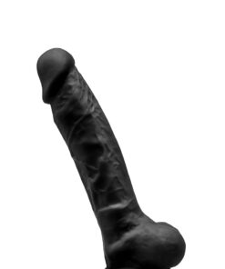 Gode double densité noir 17,5 cm - Modèle 1