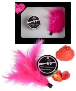 Coffret poudre comestible et plumeau