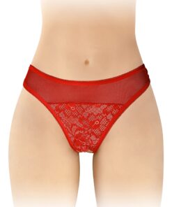 Tanga rouge ouvert Ava - Fashion Secret