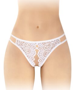 Culotte blanche ouverte Annette - Fashion Secret