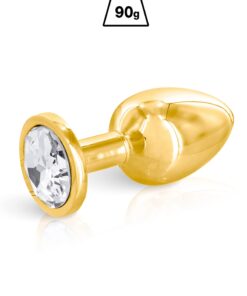 Plug bijou aluminium gold M - Hidden Eden