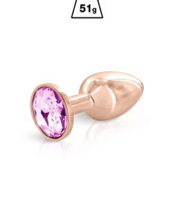 Plug bijou aluminium rose gold S - Hidden Eden