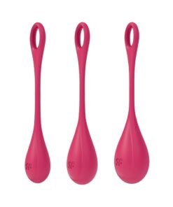 Kit d'entrainement pelvien Yoni Power 1 Rouge - Satisfyer