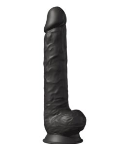 Gode XXL double densité Noir 38 x 7 cm - SilexD