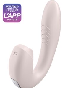 Double stimulateur connecté Sunray rose - Satisfyer
