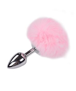 Plug métal Fluffy S rose - Alive