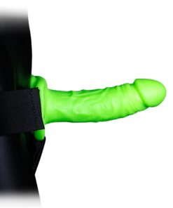 Gode-ceinture creux phosphorescent  18cm - Ouch