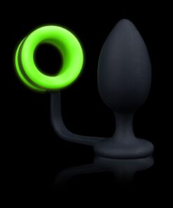 Plug avec cockring phosphorescent - Ouch