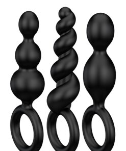 Set de 3 plugs noirs Booty Call - Satisfyer