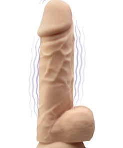 Vibromasseur double densité chair 21,5 cm - SiledD